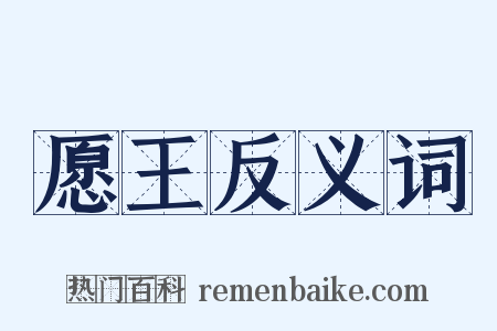 愿王反义词是什么意思的图片